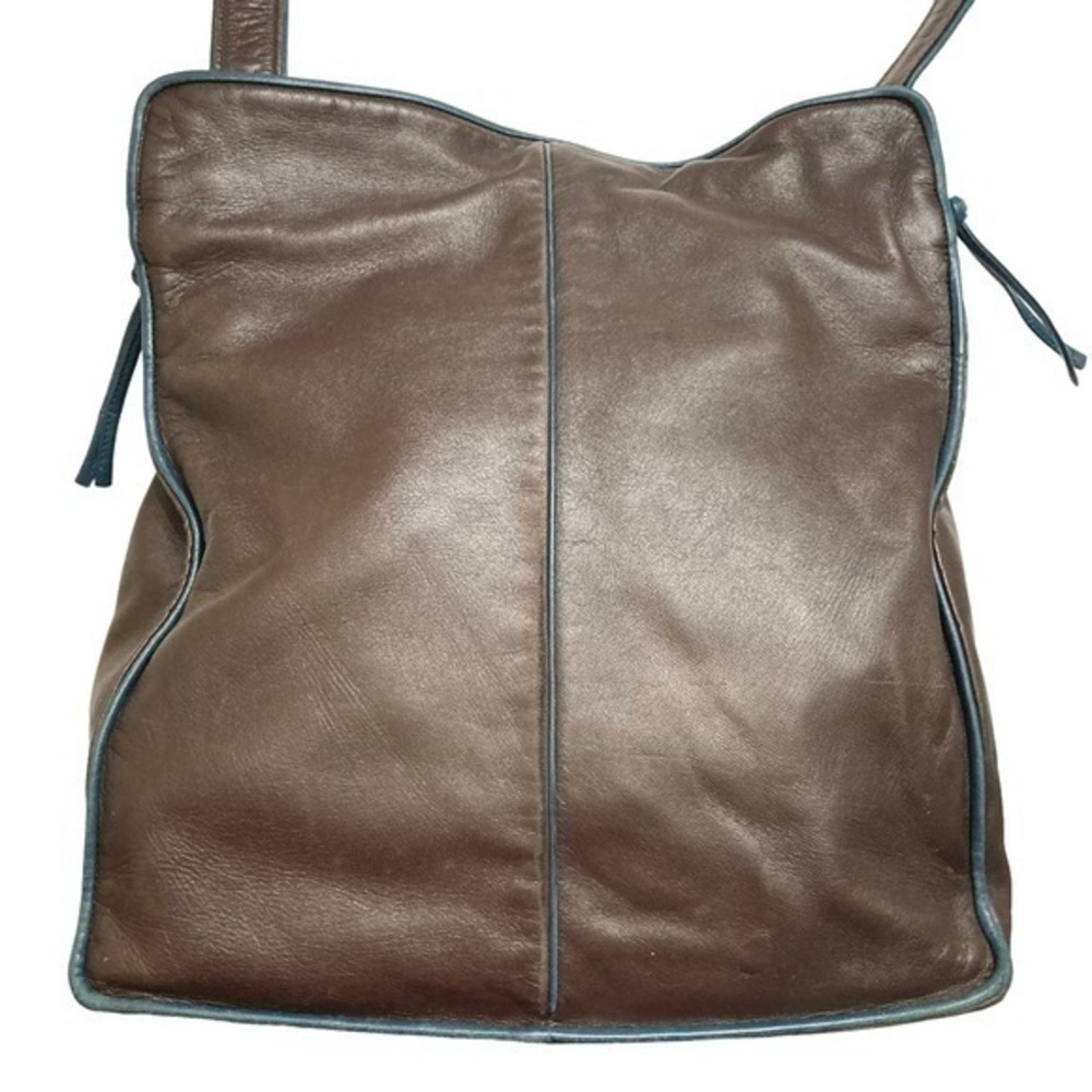 Loewe soft brown leather shoulder bag